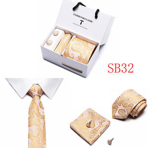 Prezzo di fabbrica cravatta di seta hocky gemello cravatte per uomo d'affari festa di nozze all'ingrosso 145x7.5cm cravatta - Product Image 5