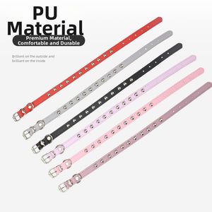 Collar de Perro de PU con Tachuelas, Decoración de Remaches, Correa Ajustable para Perros y Gatos, Forro de Nailon Resistente a Pinchazos, Estilo <span class=keywords><strong>Punk</strong></span> de Moda, Venta al por Mayor - Product Image 3