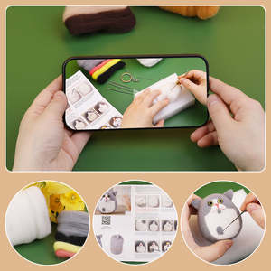 ชุดทำผ้าสักหลาดขนแกะแบบ DIY เข็มสำหรับสัตว์ - Product Image 3