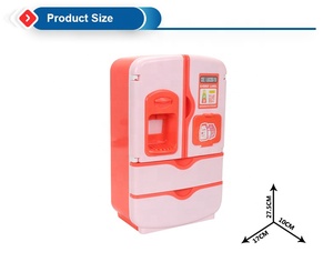 Best Sale Plastic <strong>Mini</strong> Refrigerator Kitchen Toys for <strong>Kids</strong> Girls Children Role Pretend Play House Set with Misting Spray <strong>Fridge</strong> - Product Image 5