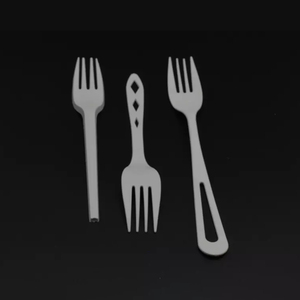 Sinh thái thân thiện dùng một lần phân hủy dao kéo dao kéo 100% sinh học dựa trên muỗng ngã ba phân hủy Bộ đồ ăn dùng một lần - Product Image 3