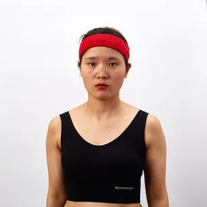 Elastic Sweat-proof Sports cheap breathable headband for Yoga unisex cotton headband