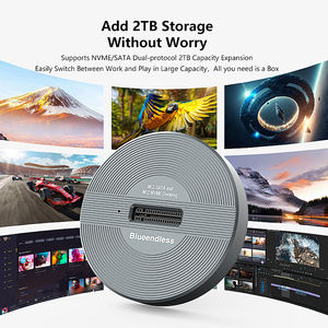 เคสอลูมิเนียม SSD M2 NVMe SATA NGFF USB 3.1 Type-C Type C <span class=keywords><strong>M</strong></span>.2 SSD เคสรองรับ NVMe NGFF SSD - Product Image 4