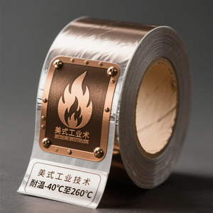 Autocollants industriels personnalisés résistants aux hautes températures Autocollants étanches Autocollants d'étiquettes d'impression de logo personnalisé - Product Image 2