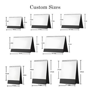 Hot Selling Logo 2026 Coil Binding Custom Size Monthly Daily Desk <b>Table</b> Calendar - Product Image 4
