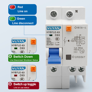 Kaçak koruyucu anahtar ev devre kesici 1P + N son derece hassas eylem akımı - Product Image 5