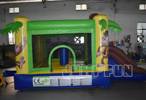 <span class=keywords><strong>Pas</strong></span> <span class=keywords><strong>cher</strong></span> 4.3x2.6x2.5 mètre singe gonfler l'air cavalier enfant en bas âge <span class=keywords><strong>Mini</strong></span> gonfler air château intérieur gonfler air videur avec toboggan Chine - Product Image 5