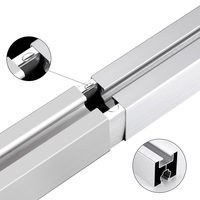 Rail de montage solaire en alliage d'aluminium AL6005-T5, section courte SECARE-B52 pour panneaux solaires photovoltaïques, accessoires d'installation sur toit