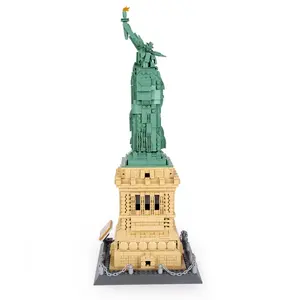 Wange 5227 Statua della Libertà degli Stati Uniti Architettura Mondiale Mattoncini Giocattoli Vista Stradale Cittadina Regali di Natale per Bambini Set di Blocchi da Costruzione - Product Image 2