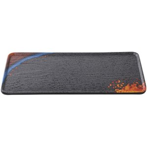 Creative <b>melamine</b> rectangular flat <b>plate</b>, commercial restaurant grill <b>plate</b>, barbecue <b>plate</b>, hot pot restaurant tableware, - Product Image 2