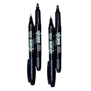 Marcadores Permanentes de Doble Punta con Logotipo Personalizado, Tinta de Color con Punta de Pincel Plana y Fina para Arte en Papel, Plástico y Otros Materiales - Product Image 3