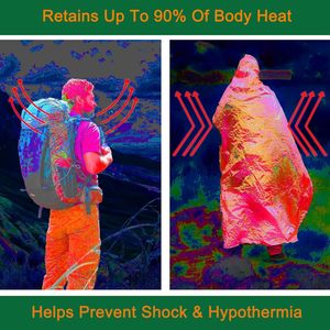 Esterna di sopravvivenza di Primo soccorso Mantenere Il Riscaldamento Termico Mylar Coperta Di Emergenza - Product Image 4