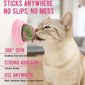 Balle multifonctionnelle rotative pour le nettoyage des dents molaires, à la menthe et à la catnip, jouet pour chat en forme d'avocat - Product Image 4