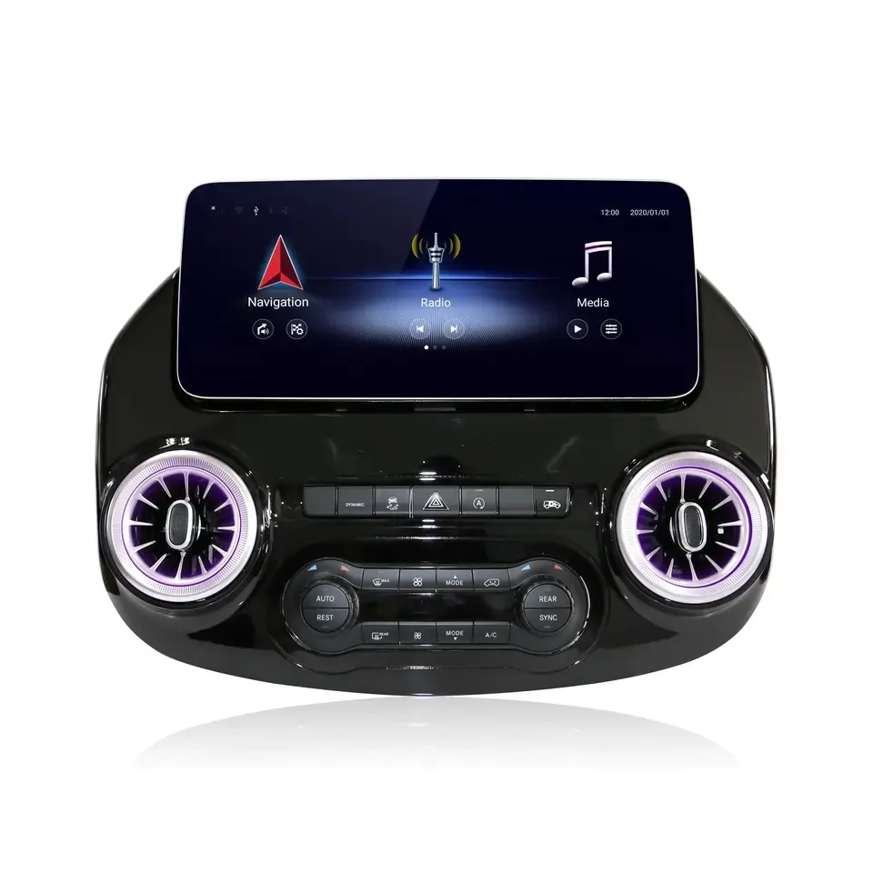 12.3 इंच carplay एंड्रॉयड ऑटो कार डीवीडी प्लेयर रेडियो 6G रैम 128G रॉम जीपीएस मल्टीमीडिया नेविगेशन मर्सिडीज के लिए बेंज वीटो 2014-2020