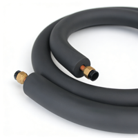 Tuyaux en cuivre isolés en spirale pour la réfrigération, tuyaux en cuivre bon marché de Chine, bobines de chauffage au gaz, tuyaux en cuivre de 5/8 pour climatiseur