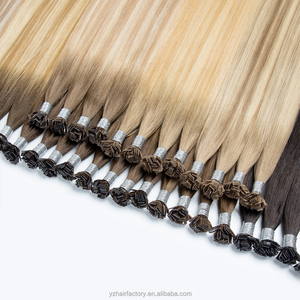 Extensions de cheveux 100% naturels prêtes à être expédiées, pointes en U, nano, I-Tip, pointes plates, pointes épaisses, vente en gros, cheveux vierges russes - Product Image 3