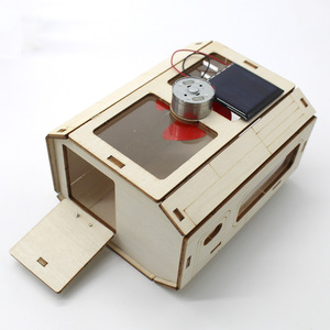 Kit scientifique DIY en bois à énergie solaire Dsq Mars Base Series pour enfants, modèle de jouet éducatif scientifique - Product Image 1