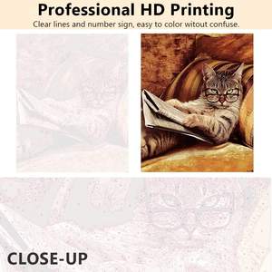 עיצוב מותאם אישית ציור diy על ידי אמנות קיר מספרים אספקה 16 x20 ס "מ ציור שמן חיות עם בד צבע תפאורה - Product Image 5