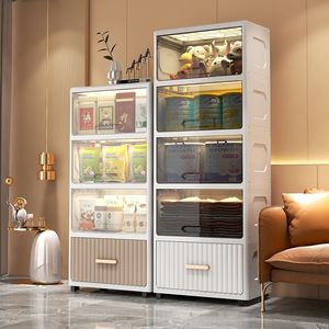 Cajonera transparente de plástico con múltiples niveles para organizar el dormitorio, la sala de estar, la cocina y el baño - Product Image 2