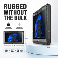 Nueva Tableta Industrial Getac F110 de 11.6 Pulgadas Totalmente Resistente, Intel Core I5 de 13.ª Generación, Windows 11 Pro, IP66, Pantalla Táctil FHD de 1200 Nits