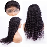 Perruque en cheveux humains brésiliens bruts, alignés sur les cuticules, en gros, ondulation profonde lâche, pour Lace Front HD, Grade 10/12A