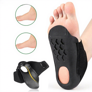 Semelles orthopédiques à soutien de la voûte plantaire avec fermeture auto-agrippante pour jambes en X/O, demi-semelles pour valgus, couvre-talons à s'adapter aux chaussures - Product Image 1