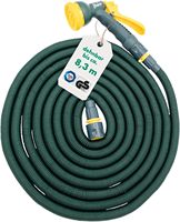 Tuyau d'arrosage flexible avec 7 fonctions, 15 m de base, tuyau d'eau flexible avec triple noyau en latex, adaptateur inclus