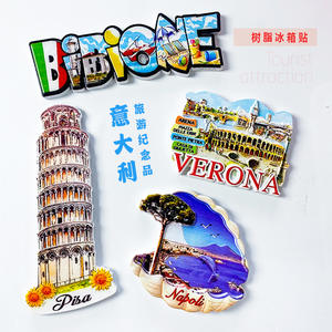 Italia atracciones turísticas nevera pegatinas Coliseo Milán Catedral torre inclinada de <span class=keywords><strong>Pisa</strong></span> recuerdo magnético - Product Image 2