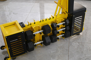 Haltères réglables multifonctionnels pour la salle de sport avec roulettes, boîte de rangement pour haltères Fitness Pro, rack à haltères tout-en-un pour l'entraînement en salle de sport - Product Image 3