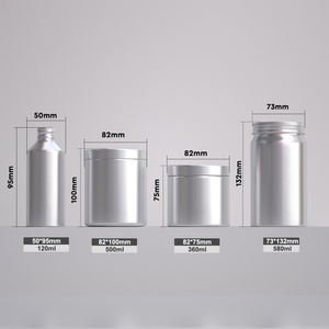 Professional Custom Supplement Bottles and Aluminum <b>Pill</b> Jar Supplement <b>Container</b> Premium with Seal - Product Image 2