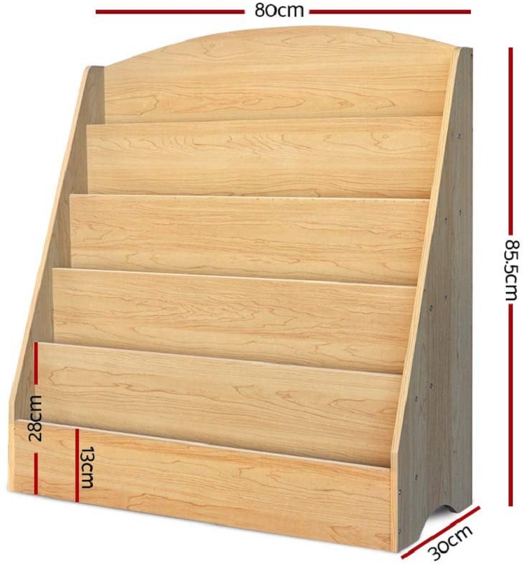Bamboo Bookshelf Magazine Holder Book Case Living Room Furniture Storage Rack