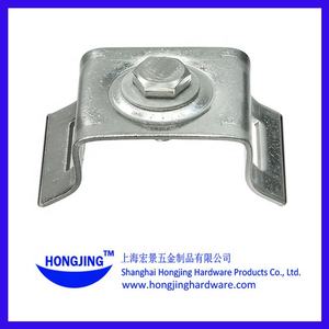 Soporte de pierna acampanada Soporte de poste de perno único de acero inoxidable Soporte de montaje de señal - Product Image 2