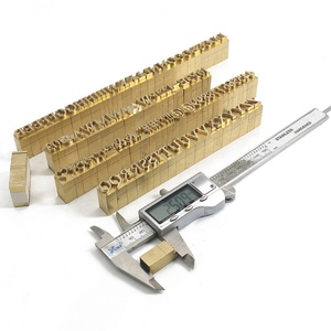 Letras Flexibles Tipo T para Estampado en Caliente, Molde de Grabado CNC, Personalización RCIDOS, Números/Alfabeto/Caracteres Hebreos de Latón - Product Image 1