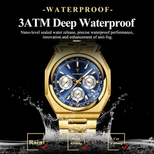 Top Luxury Man Wristwatch Fashion Luminous Date Stainless Steel Men <b>Watch</b> Chronograph High Quality Men's Quartz <b>Watches</b> - Product Image 3