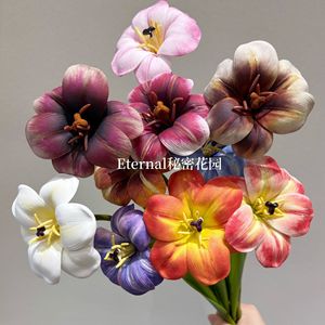 Tulipanes Artificiales Secret Garden de EVA con Forma 3D y Tacto Real, Rama Individual para Decoración de Bodas y Hogar - Product Image 1