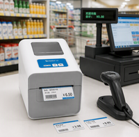 Imprimante d'étiquettes en maille Gprinter GP2833D, pour étiquettes de certificat et d'étagère, 80 mm, USB, thermique, 203 dpi, SDK, en stock