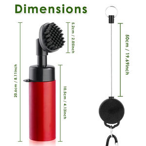 Brosse de nettoyage de clubs de golf en gros avec logo, accessoires de golf en plastique, brosse à eau personnalisée pour articles promotionnels - Product Image 2