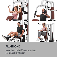 Machine d'entraînement musculaire complète multi-stations avec pile de poids de 100 kg pour salle de sport à domicile
