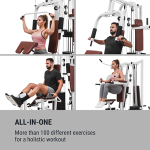Macchina Fitness Multifunzione <span class=keywords><strong>per</strong></span> Allenamento di Forza, <span class=keywords><strong>Palestra</strong></span> Multi Stazione a Quattro Postazioni, Attrezzatura <span class=keywords><strong>per</strong></span> Esercizi a Uso Domestico - Product Image 6