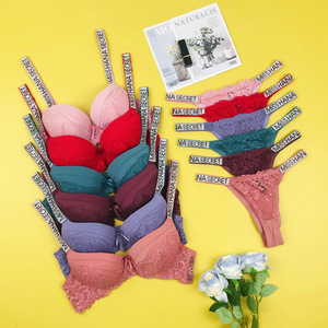 Conjunto <span class=keywords><strong>de</strong></span> lencería sexy para mujer: bragas <span class=keywords><strong>de</strong></span> bikini, sujetador <span class=keywords><strong>de</strong></span> talla grande con diamantes <span class=keywords><strong>de</strong></span> imitación <span class=keywords><strong>y</strong></span> encaje, <span class=keywords><strong>y</strong></span> ropa interior transparente. - Product Image 2