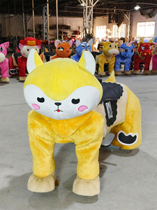 Meilleure Vente : Scooter Électrique en Forme de Cheval en Peluche Rouge pour Adultes - Manège sur Rails en Acier pour Centres Commerciaux - En Promotion - Product Image 5
