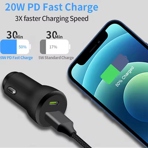 Chargeur de <span class=keywords><strong>voiture</strong></span> électrique TKT 2026 PD, coque PC/ABS, charge rapide 38W Type-C & USB-A QC3.0, <span class=keywords><strong>adaptateur</strong></span> de voyage pour téléphone portable et tablette - Product Image 5