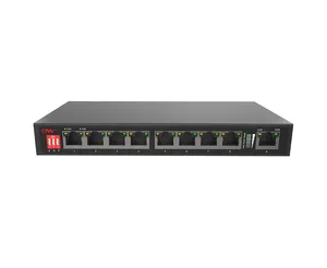 ONV Support PoE Watchdog Technology 9 Ports 10100m PoE Unmanaged Switch For Ip Camera