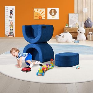 Divano Modulare Blu per Bambini con Rivestimenti Rimovibili e Lavabili, Vendita all'Ingrosso - Product Image 4