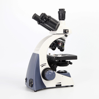 Trinocular Microscope Biological Laboratory School Education Microscope 40-1600X Double Layer Mobile Stage Lab Microscope