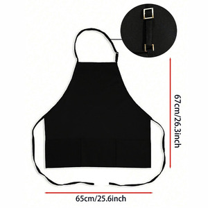 Tablier en tissu imperméable, résistant aux taches de javel et aux rayures, réglable, remplaçable, détachable, avec fermeture à nouer et à pression, pour cordon de cou et fermeture à nouer, type Cobbler - Product Image 6