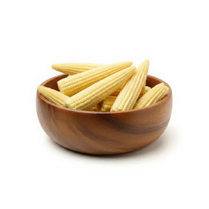 Baby Corn in Brine Peeled Whole Canned Vegetables in Can Tinned Salty Flavor Room Temperature Storage - Product Image 1