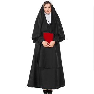 <span class=keywords><strong>Disfraces</strong></span> de <span class=keywords><strong>Halloween</strong></span> <span class=keywords><strong>para</strong></span> hombres y mujeres, ropa de talla grande, cosplay de padre, María y monja - Product Image 4