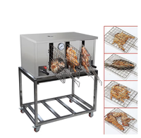 Vente chaude automatique gaz sans fumée BBQ Satay Kebab brochette Machine poulet poisson viande grill machine