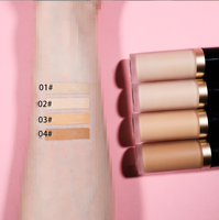 Fond de teint liquide naturel éclaircissant et waterproof personnalisé OEM avec logo sur mesure pour tous les tons de peau